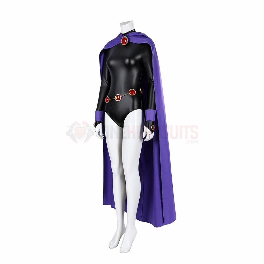 Rachel Roth Costumes Titans Raven Rachel Roth Cosplay Costume With Purple Cape