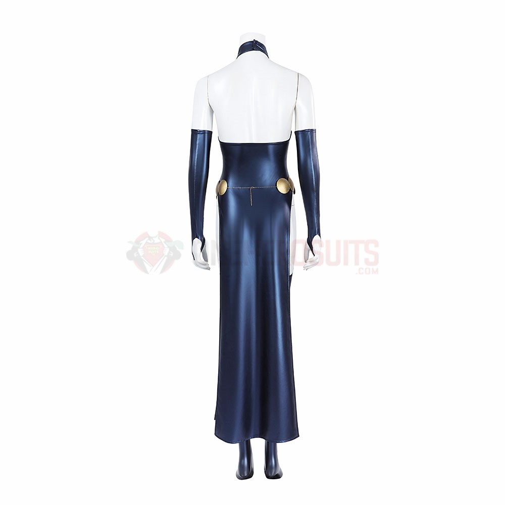 Raven Rachel Roth New Earth Cosplay Costume Hooded Cape Suit