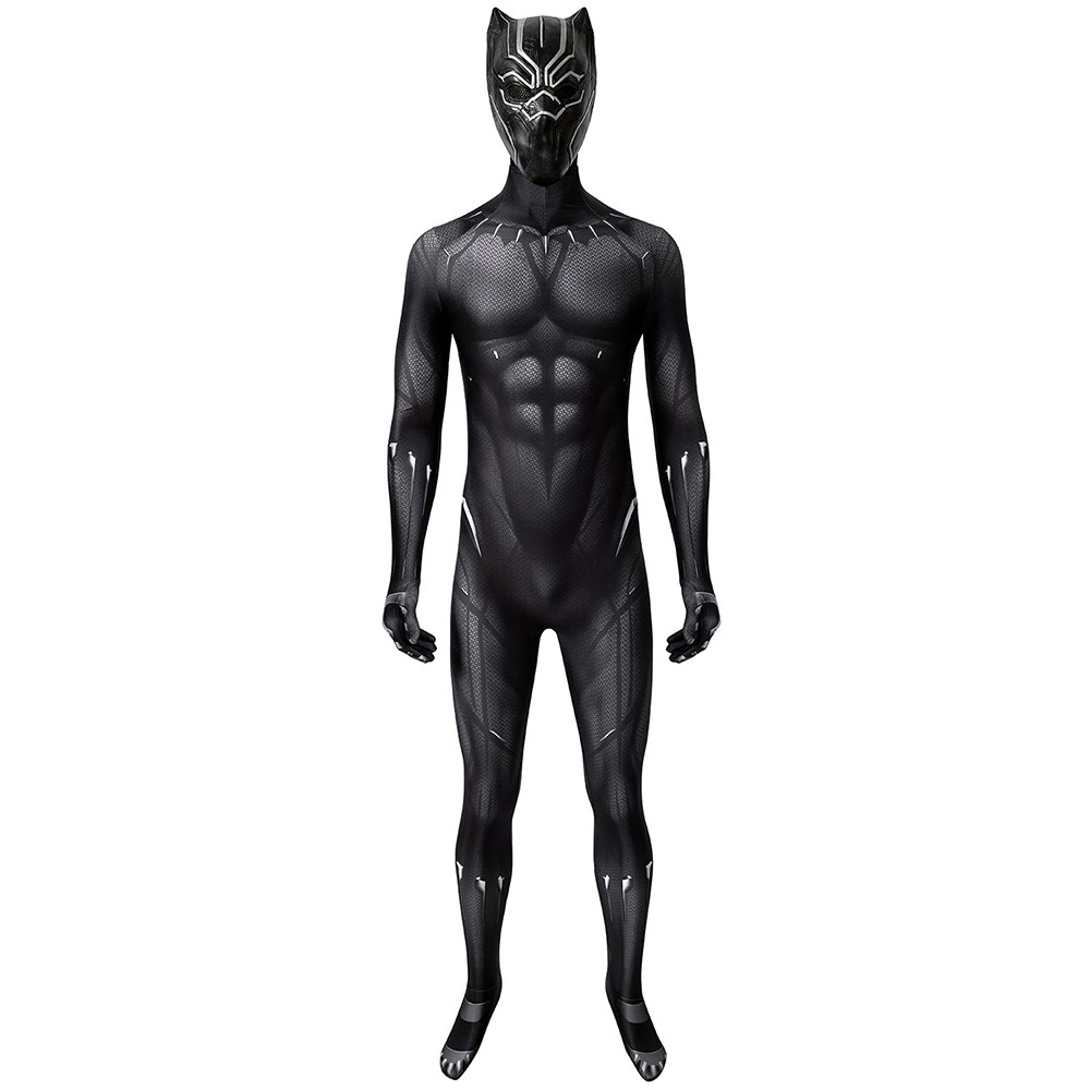 Black Panther Cosplay Suit Spandex Black Panther Costume