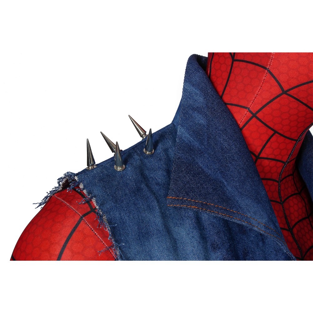 Spider-Punk Cosplay Suit Punk Spider-man Cosplay Costume Ver.2
