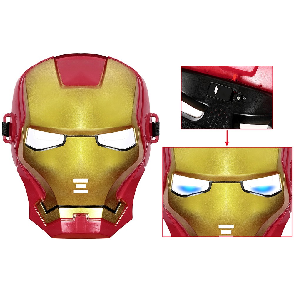 iron man costume cosplay helmet Iron-Man MK50 Electronic Helmet, VoiceTouch Control with LED Eyes you will be the terror of your foes when you pull down the masks flip US!! In Stock Iron Man