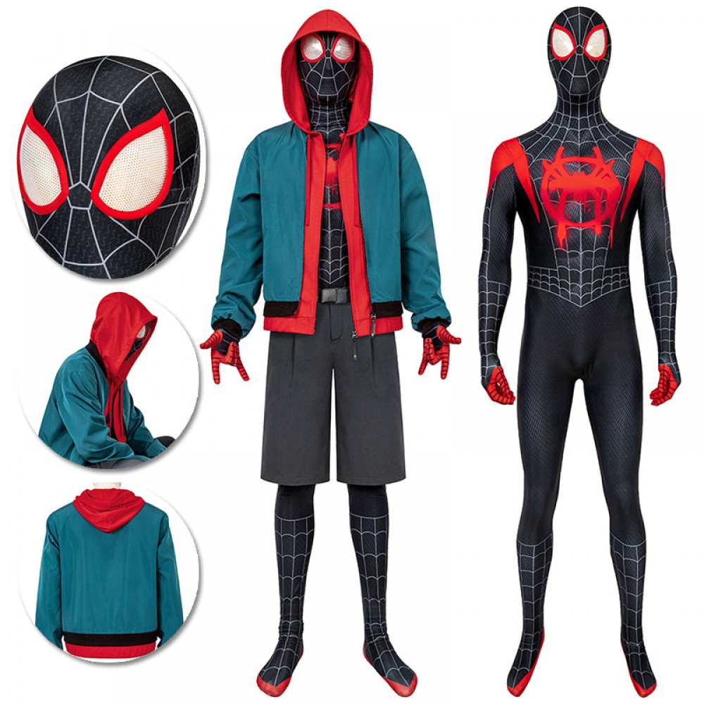 Miles Morales Spider man Costumes Miles Morales Cosplay Suit