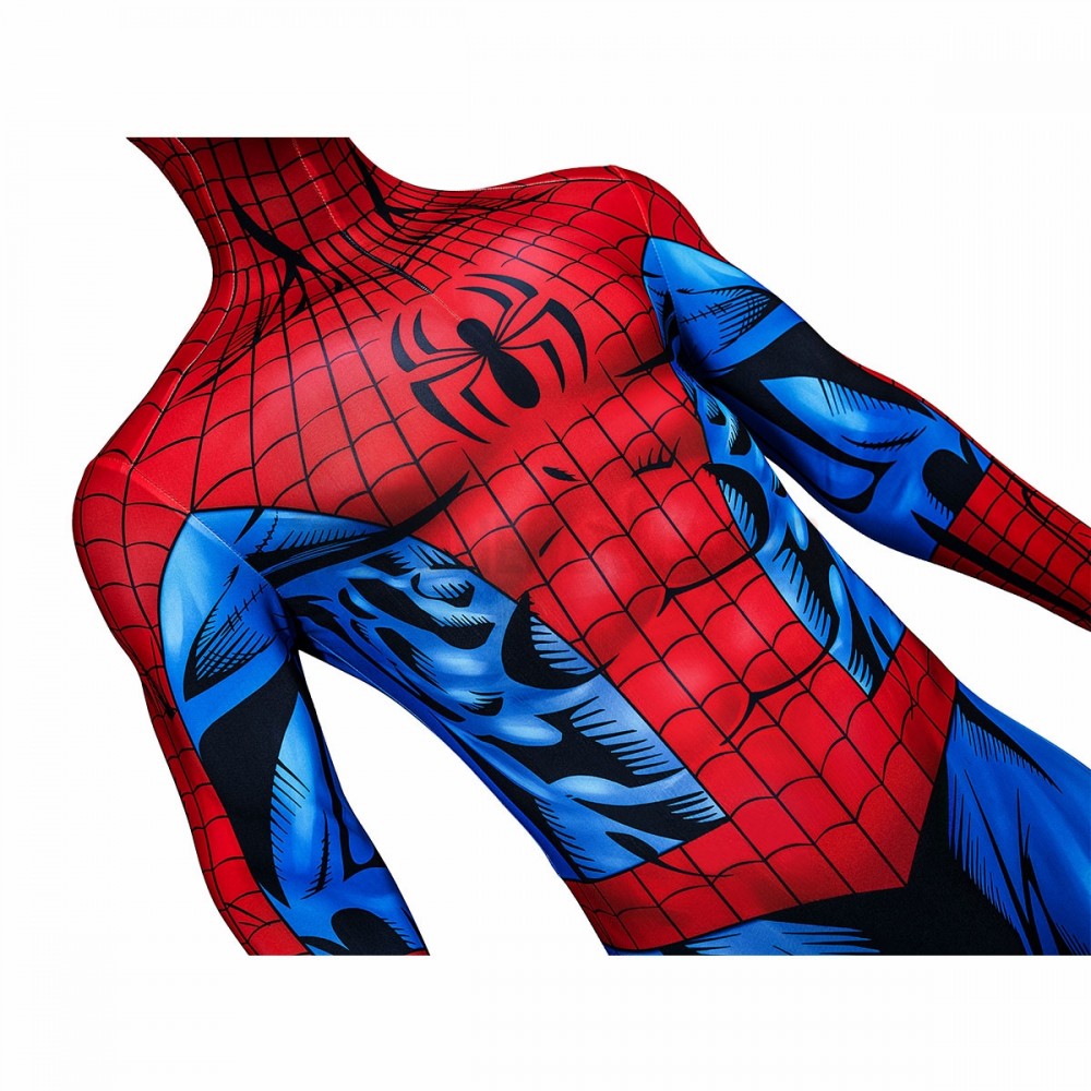 Spidersuit Comic Spiderman Cosplay Costume HD Printed Suit
