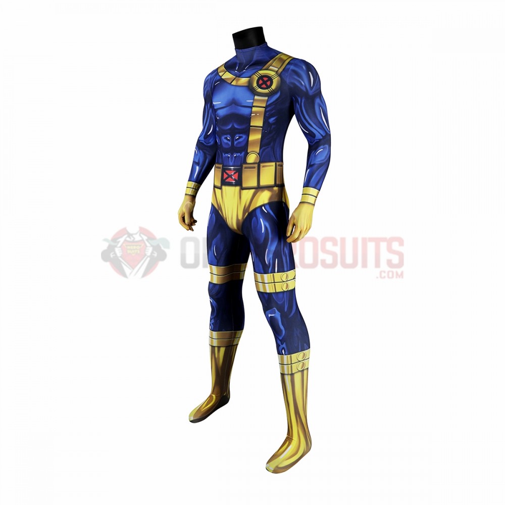 【中古】 X-Men '97 Cyclops Cosplay Costume Scott Summers Spandex Suit その他