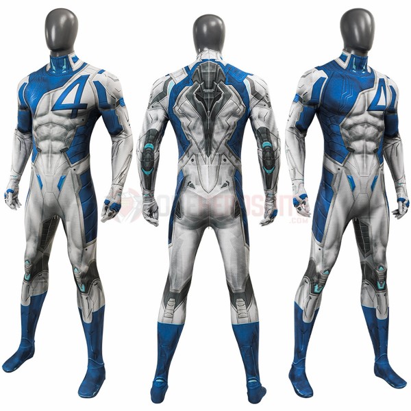 2025 Marvel Rivals Mister Fantastic Cosplay Costumes Printing Edition Jumpsuits