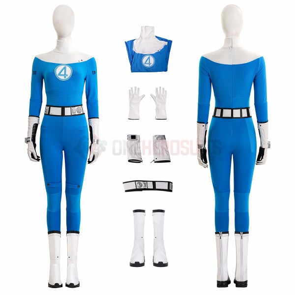 2025 The Fantastic Four First Steps Invisible Woman Cosplay Costumes Sue Storm Suits