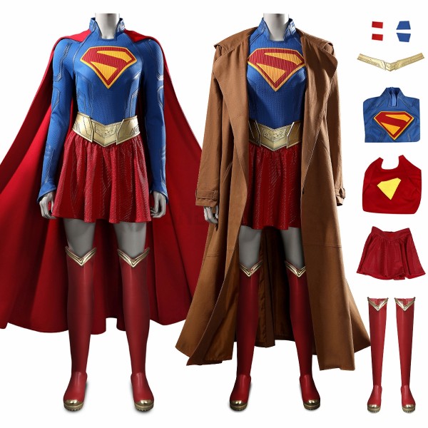 2026 Superhero Kara Zor-El Cosplay Costumes Deluxe Suits