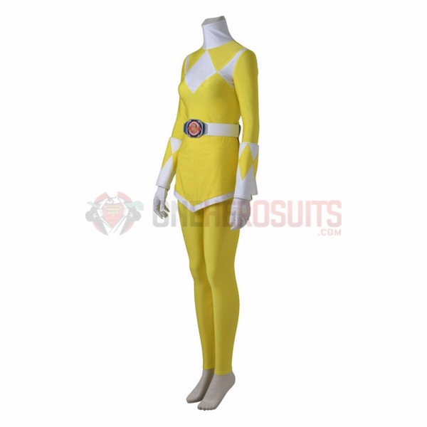 Yellow Ranger Female Cosplay Costumes Mighty Morphin Power Rangers ...