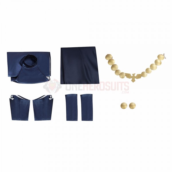Raven Rachel Roth New Earth Cosplay Costume Hooded Cape Suit