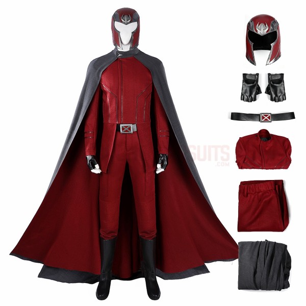 Avengers Doomsday Cosplay Costume Magneto Red Suit