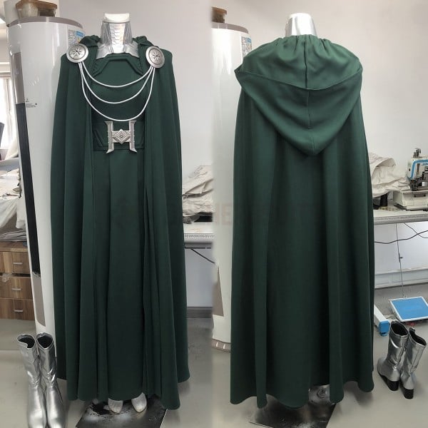 Avengers Doomsday Cosplay Costumes Latverian Witch Green Suits