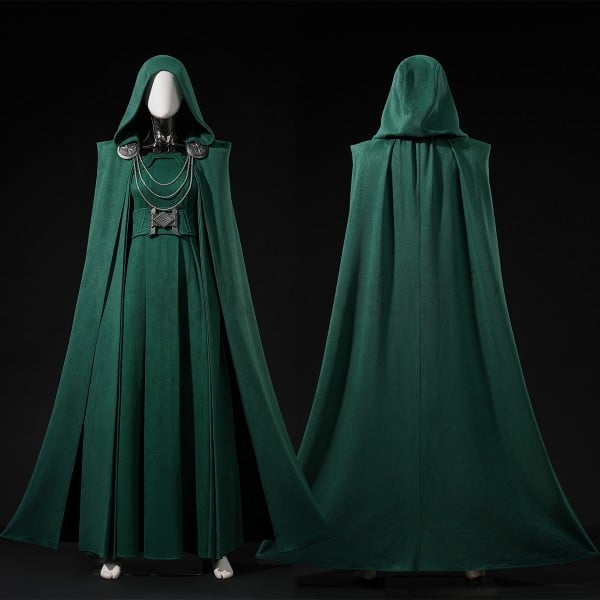 Avengers Doomsday Cosplay Costumes Latverian Witch Green Top Level Suits