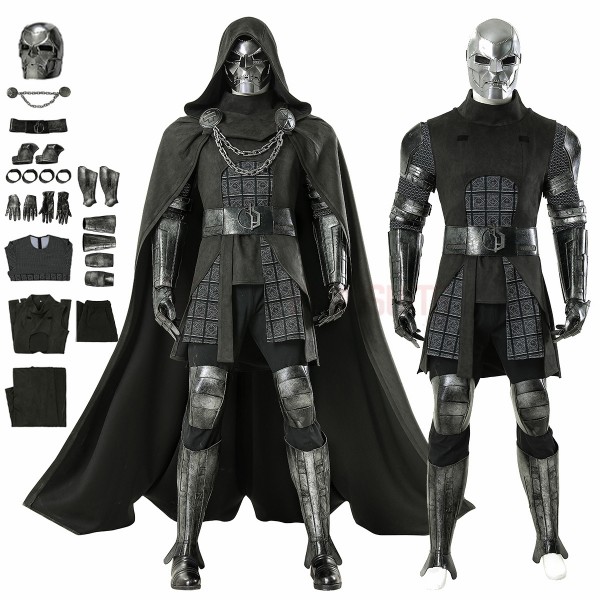 Avengers Doomsday Doctor Doom Cosplay Costumes Dr.Doom Black Top Level Suits