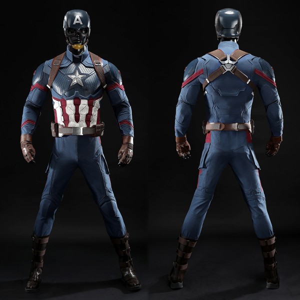 Avengers Endgame Captain America Cosplay Costumes Deluxe Suits