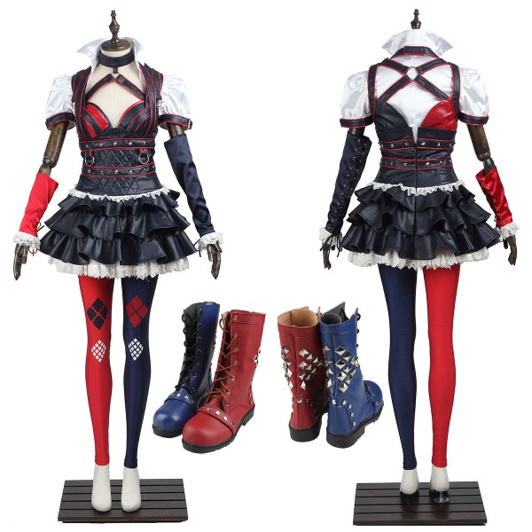 Bruce Wayne Arkham Knights Cosplay Costumes Harley Suits