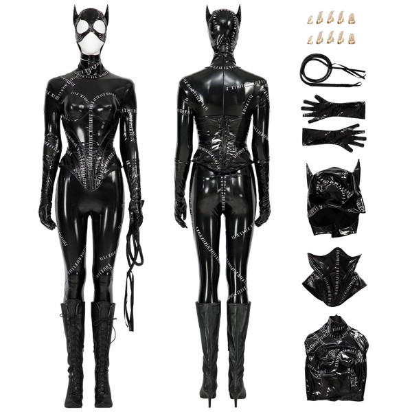 Bruce Wayne Returns 1992 Cosplay Costumes Cat Top Level Suits