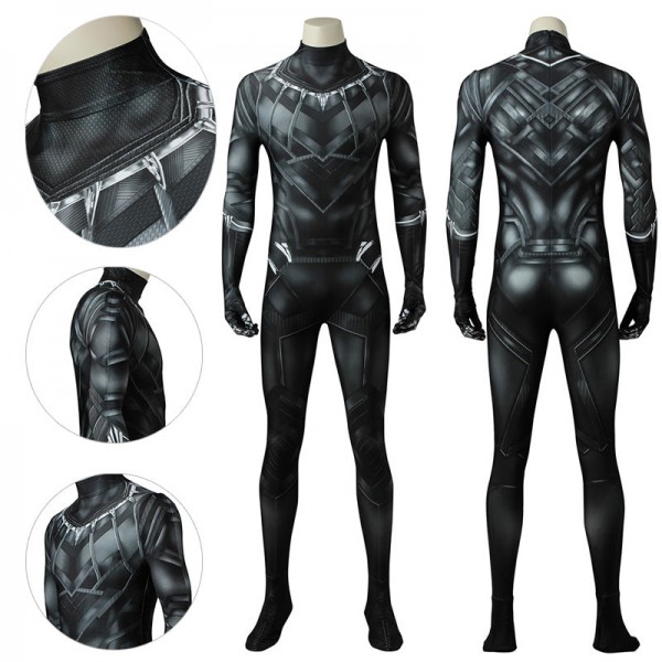 Black Panther Suit 3D Printed T'challa Civil War Bodysuit