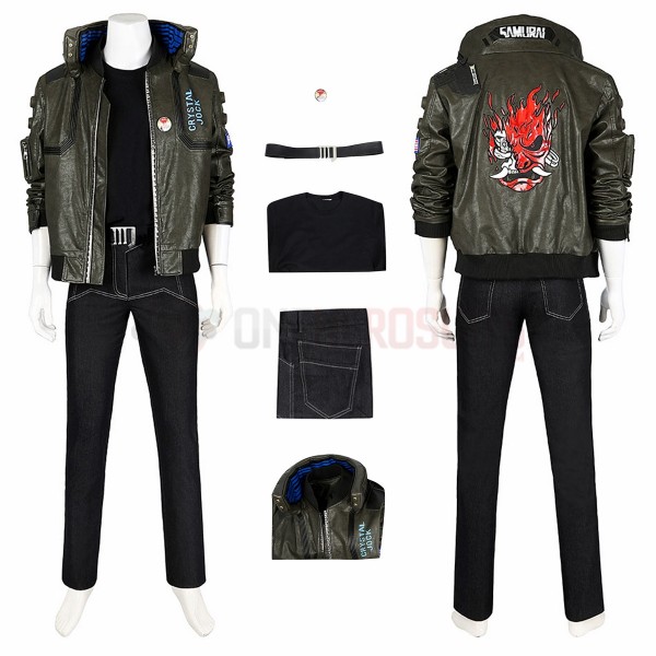 2077 Vincent Cosplay Costume Leather Jacket Suit
