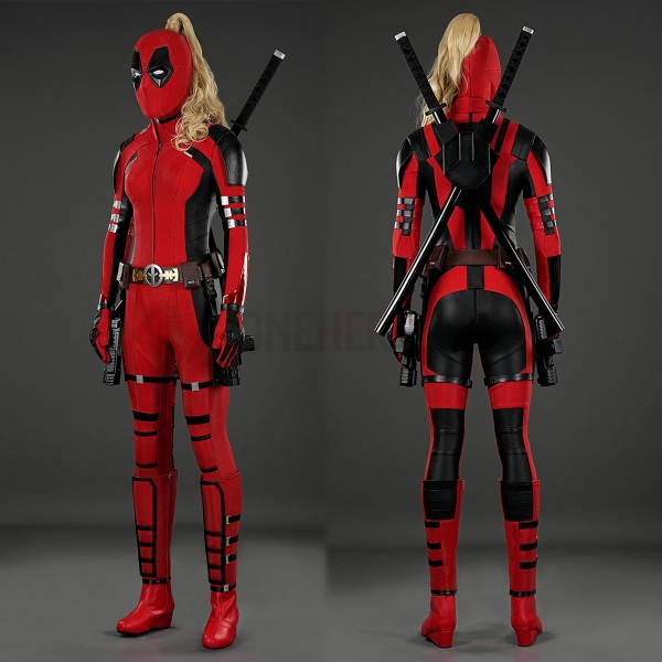 Deadpool 3 Deadpool & Wolverine Cosplay Costumes Lady Deadpool Suits Top Level