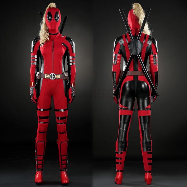 Deadpool 3 Lady Deadpool Cosplay Costumes Halloween Female Suits