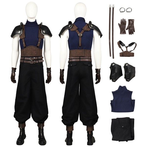 Final Fantasy VII Cosplay Costumes Zack Fair Top Level Suits