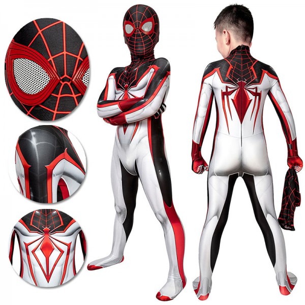Gifts For Kids Spider-man Cosplay Suit Children Miles Morales TRACK Cosplay Bodysuit