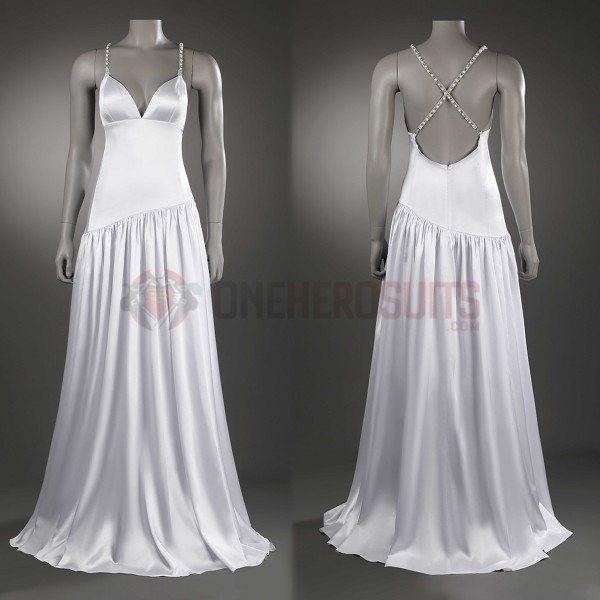 Jack Napier 2 Cosplay Costumes Harley White Dress