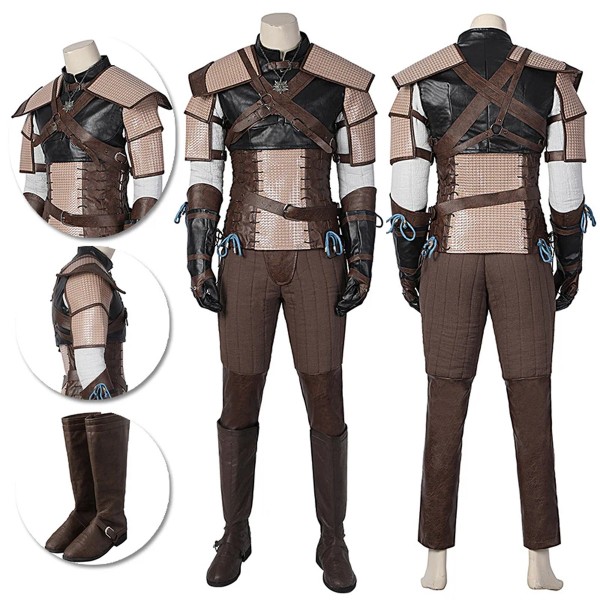 Kaer Morhen Cosplay Costume of The Witcher 3 Geralt Starting Suit