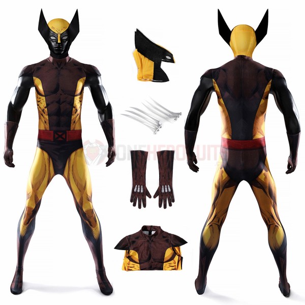 Marvel Rivals Cosplay Costume Wolverine Spandex Bodysuit