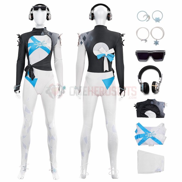Marvel Rivals Cosplay Costumes Luna Snow Cool Summer Skin Top Level Suits
