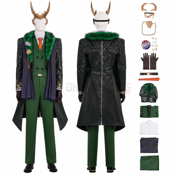 Marvel Rivals Loki Cosplay Costumes Loki Presidential Attire Top Level Suits