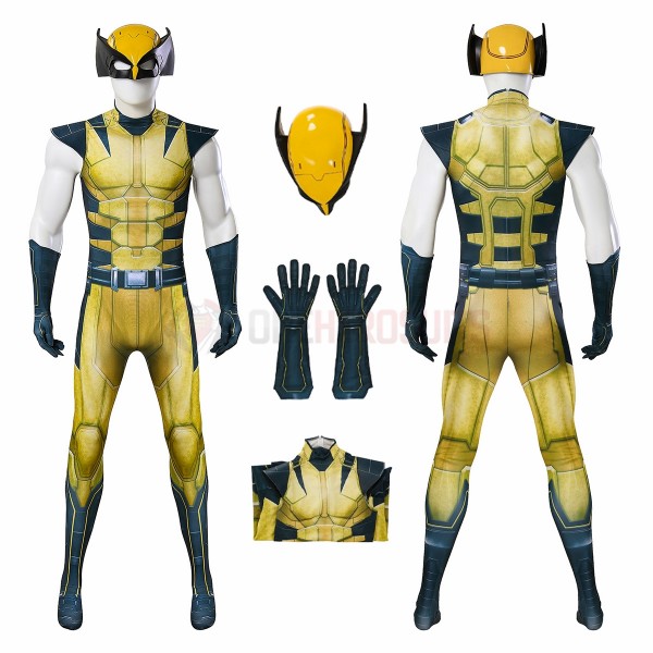 Marvel Wolverine Cosplay Costumes Wolverine Game HD Printed Jumpsuit
