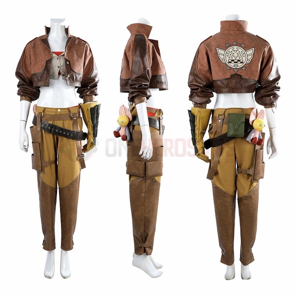 Monster Hunter Cosplay Costume Wilds Gemma Brown Suit