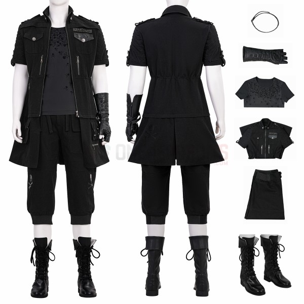 Final Fantasy XV Cosplay Costumes Noctis Lucis Caelum Upgraded Edition Suits