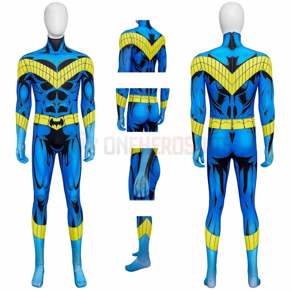 New Titans Nightwing Cosplay Costumes Comic Edition HD Printed Jumpsuit