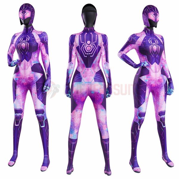 Spider-Byte Cosplay Costume Across The Spider-Verse Printed Suit