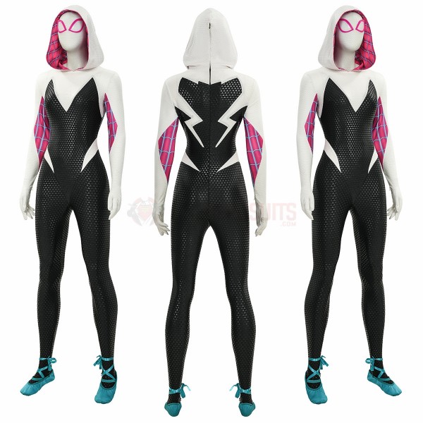 Spider-Man Across the Spider-Verse Cosplay Costumes Gwen Upgraded Suits