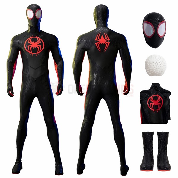 Spider-Man Across the Spider-Verse Miles Morales Cosplay Costumes Optimized Edition Suits
