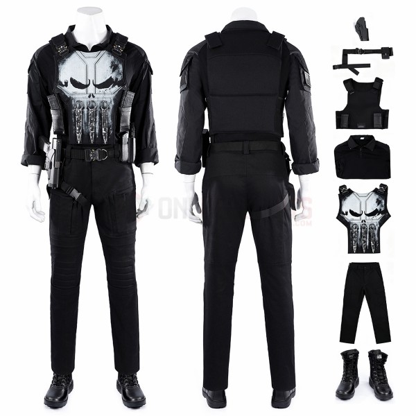 Spider-Man Brand New Day Cosplay Costume Punisher Black Suit