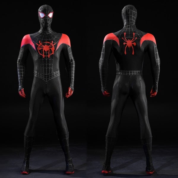 Spider-Man Into the Spider Verse Cosplay Costumes Miles Morales Top Level Suits