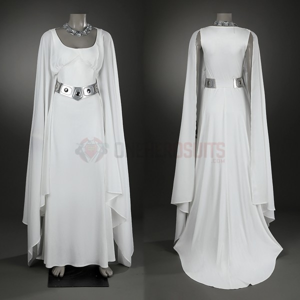 Star Wars Episode IV A New Hope Cosplay Costumes Princess Leia White Dress