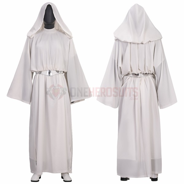 Star Wars Episode IV A New Hope Cosplay Costumes Princess Leia White Top Level Suits