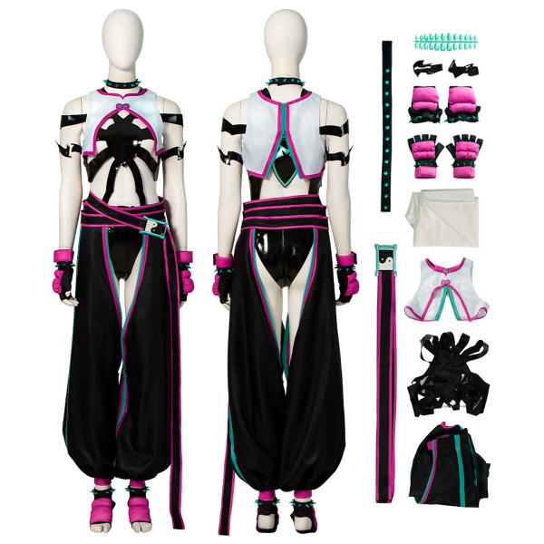 Street Fighter 6 Han Juri Cosplay Costumes Hollow Edition
