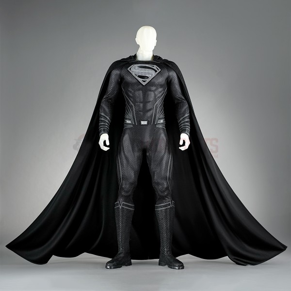 Superhero Clark Kent Black Cosplay Costumes Halloween Male Suits
