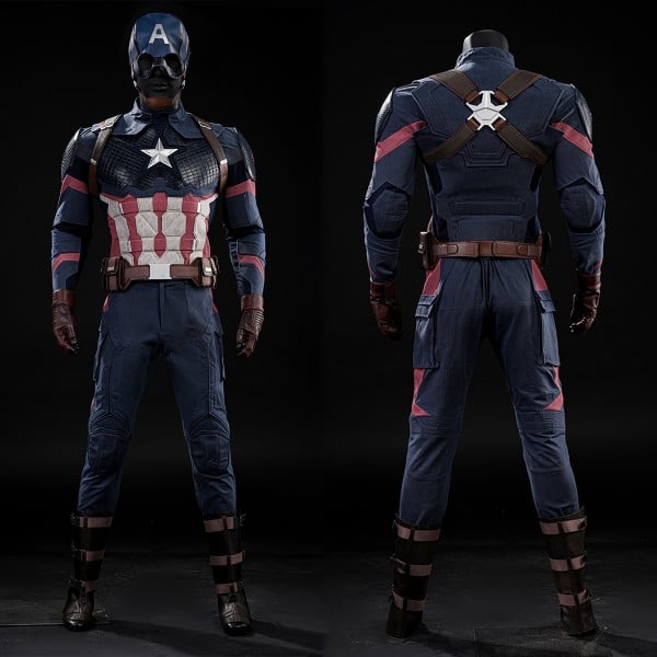 The Avengers 4 Endgame Cosplay Costumes Captain America Upgraded Suits
