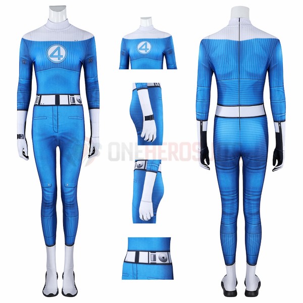 The Fantastic Four First Steps Cosplay Costume Sue Storm Female Jumpsuit