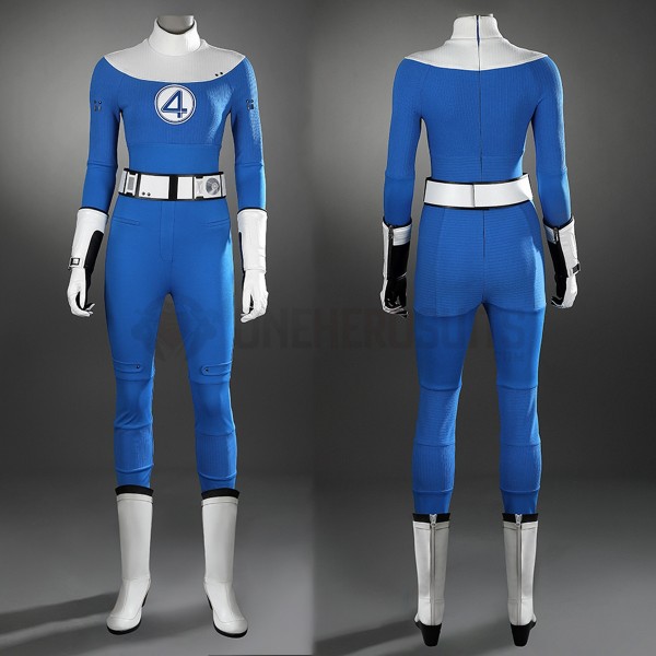 The Fantastic Four First Steps Sue Storm Cosplay Costumes Invisible Woman Suits