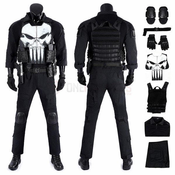 The Punisher One Last Kill Cosplay Costume Punisher Suit