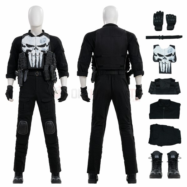 The Punisher One Last Kill Cosplay Costumes Punisher Frank Castle Top Level Suits