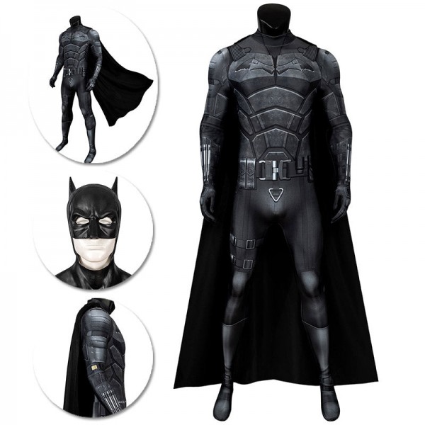 The Bruce Wayne 2021 Cosplay Costume Printed Suit Detail Edition